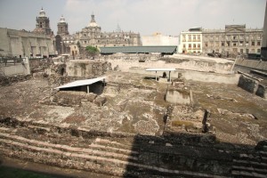 The Templo Mayor Ruins of Zocolo 