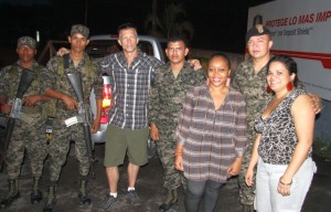 After Our Rescue With Honduran Soldiers. 